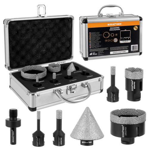 Diamant hulsavsæt – 7 dele, 6-68 mm, M14 adapter