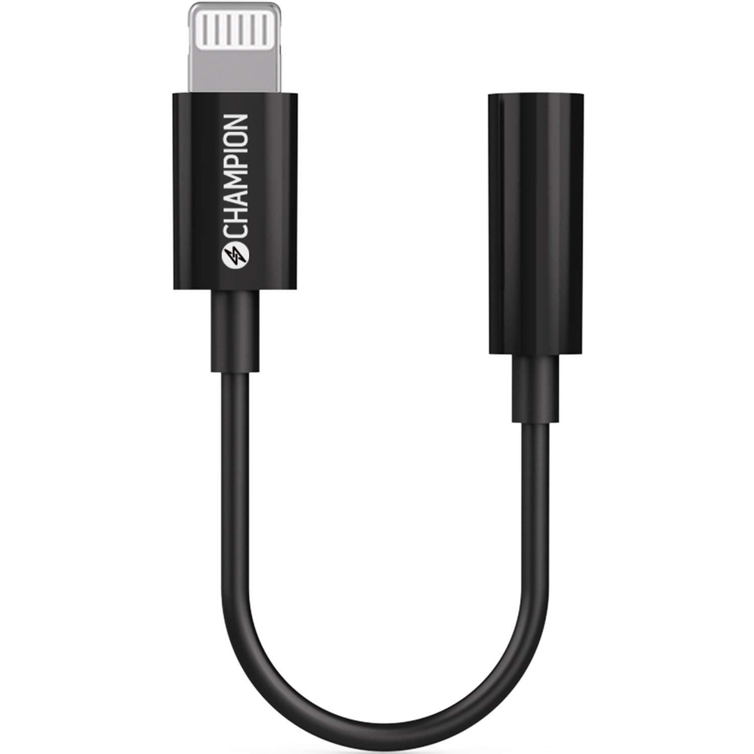 Lightning til 3,5 mm adapter, sort