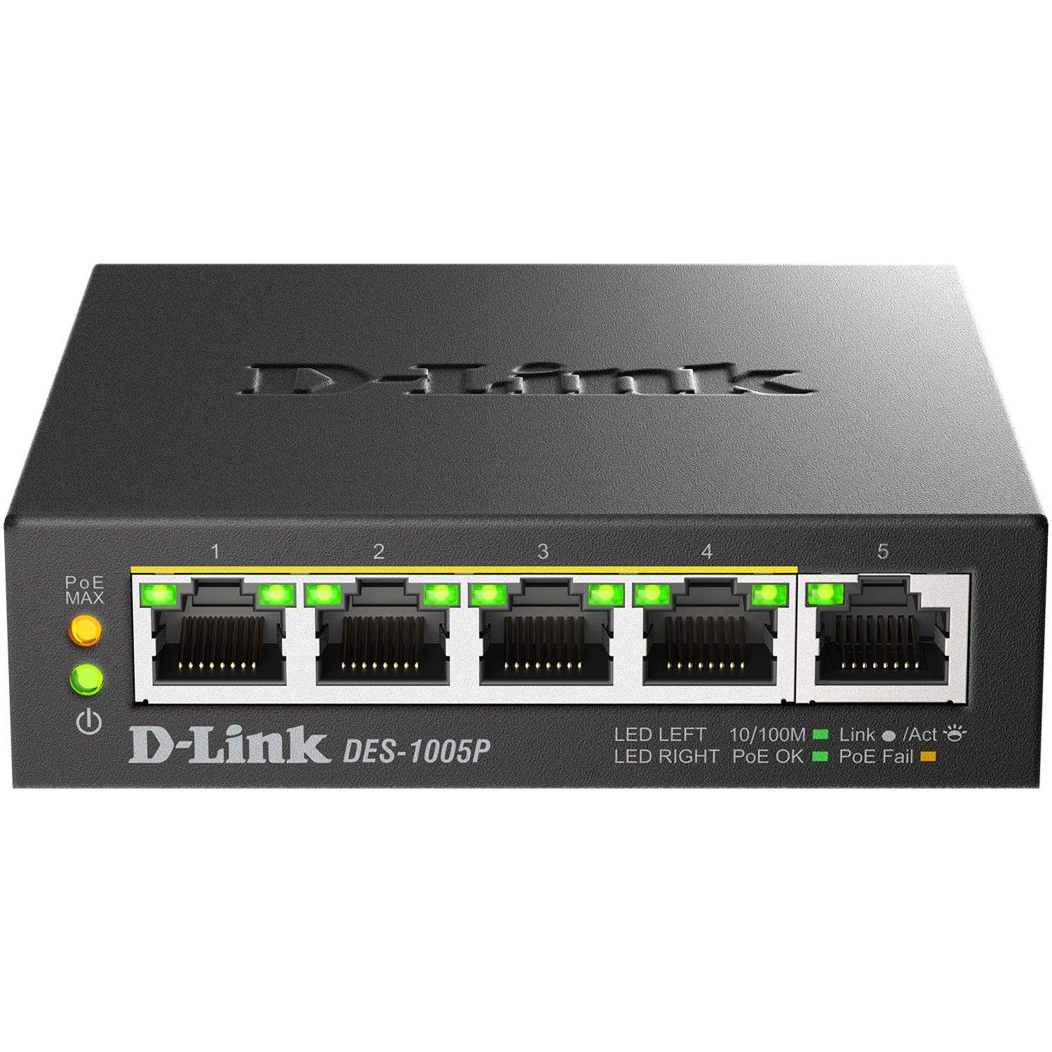 5-portars snabb Ethernet PoE+-switch | Hem & Hobby | Pryloteket