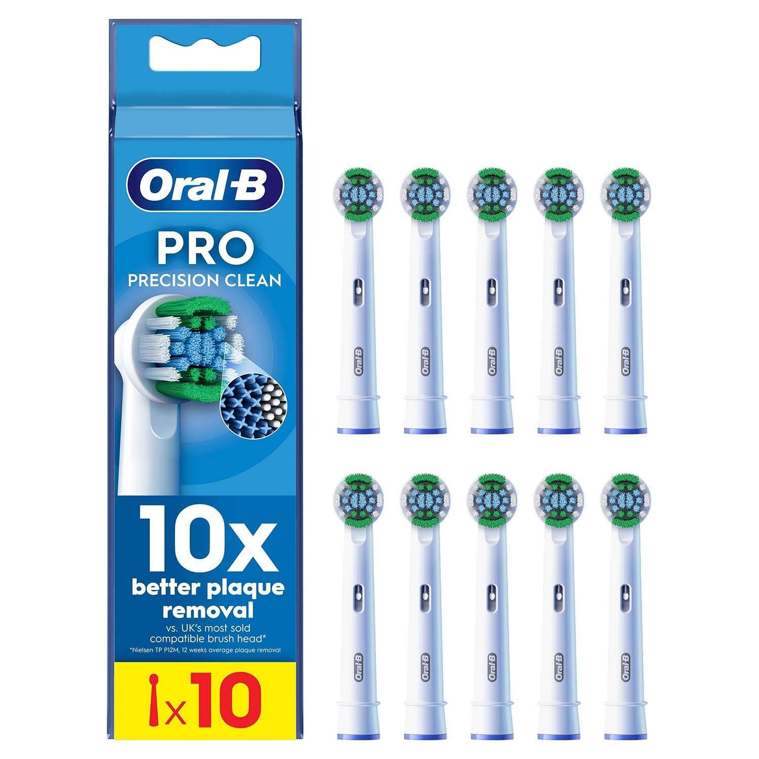 Precision Clean tandborsthuvuden, 10-pack | Hem & Hobby | Pryloteket