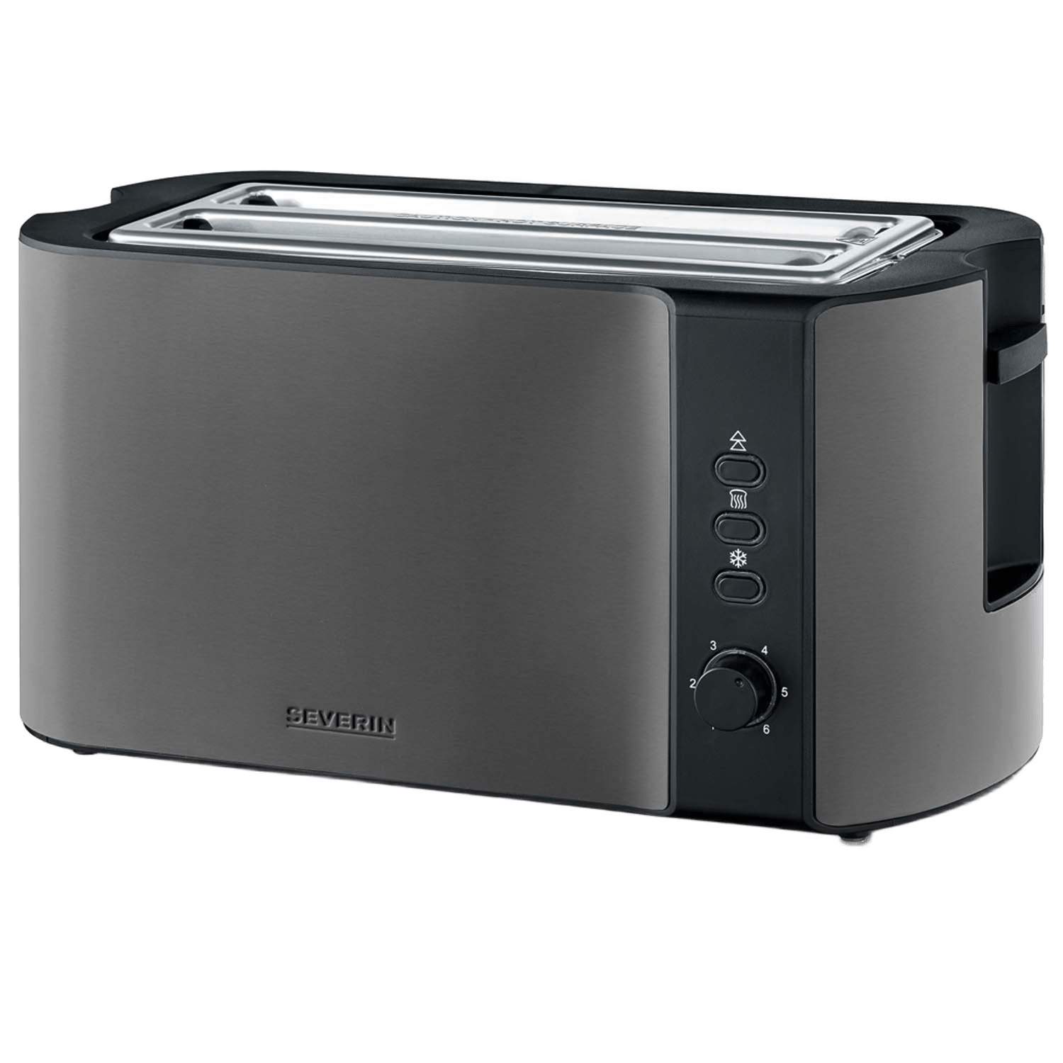 4-skivers brødrister med bollevarmerbakke billede