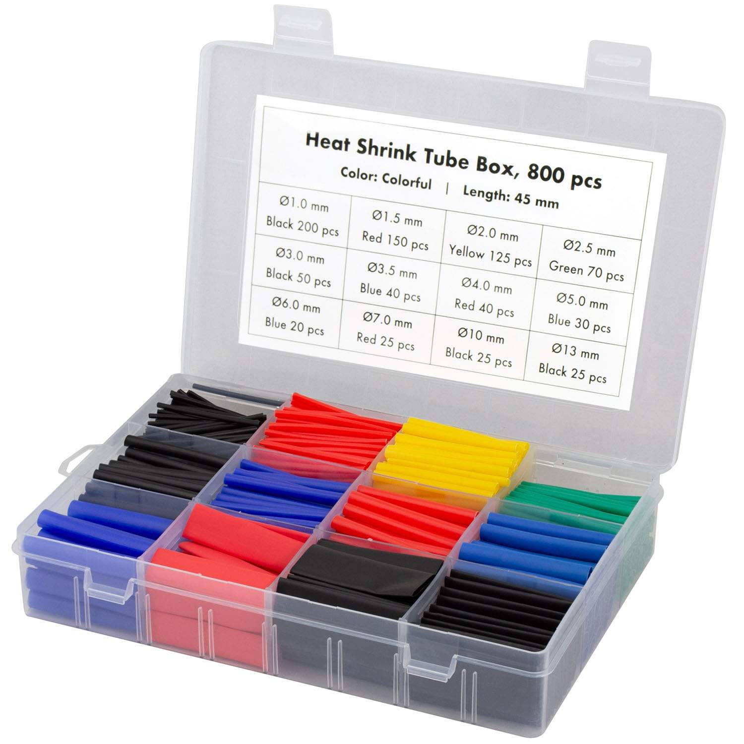 Krympslang 800-pack, 45 mm, blandade färger | Hem & Hobby | Pryloteket