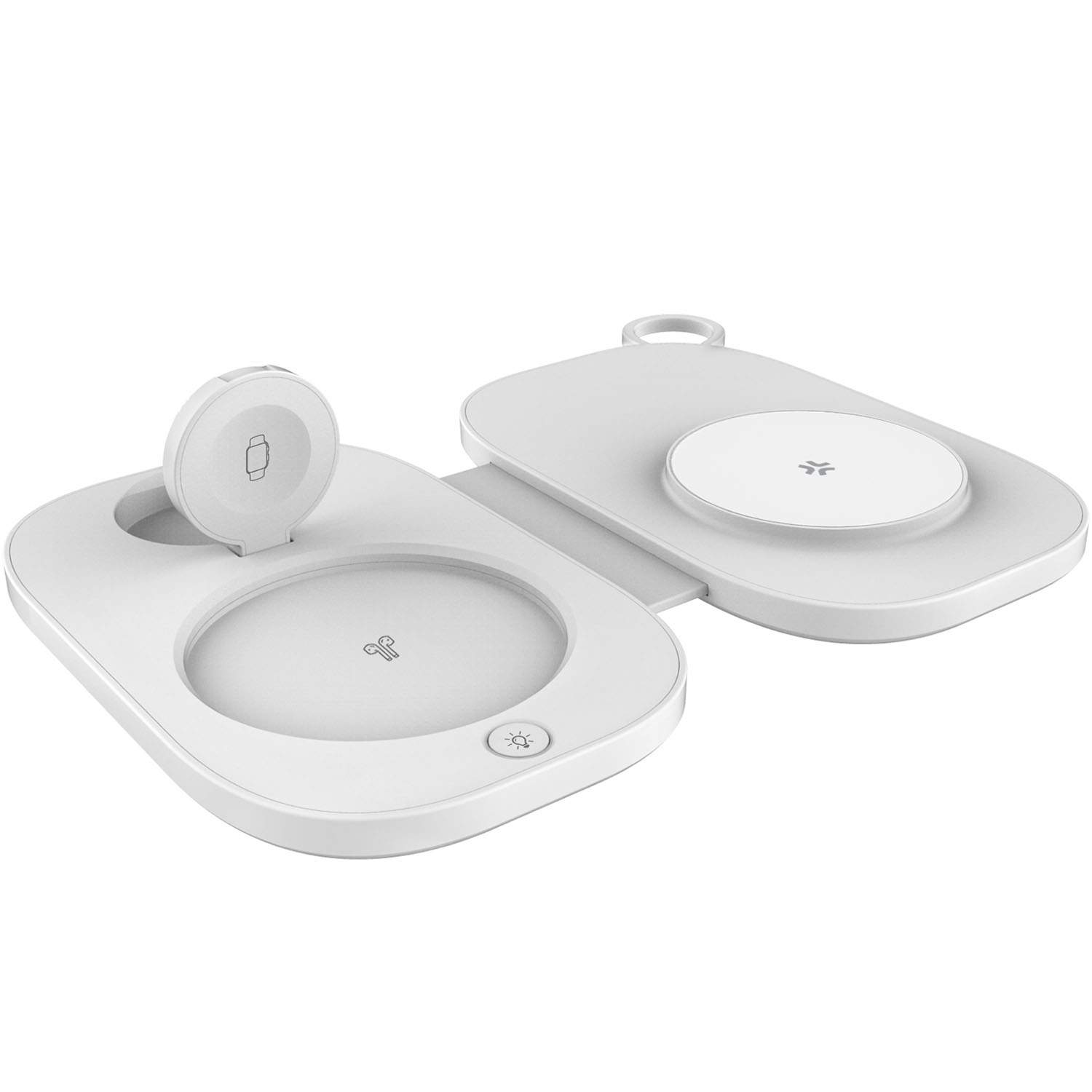 MagSafe-kompatibel trådlös laddare 3-i-1, vit | Hem & Hobby | Pryloteket