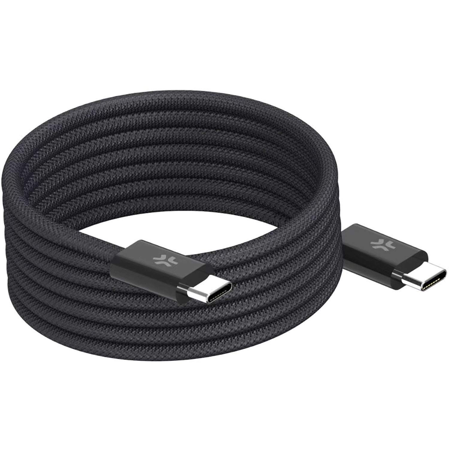 USB-C-kabel 60W magnetisk flätad 2m svart | Hem & Hobby | Pryloteket