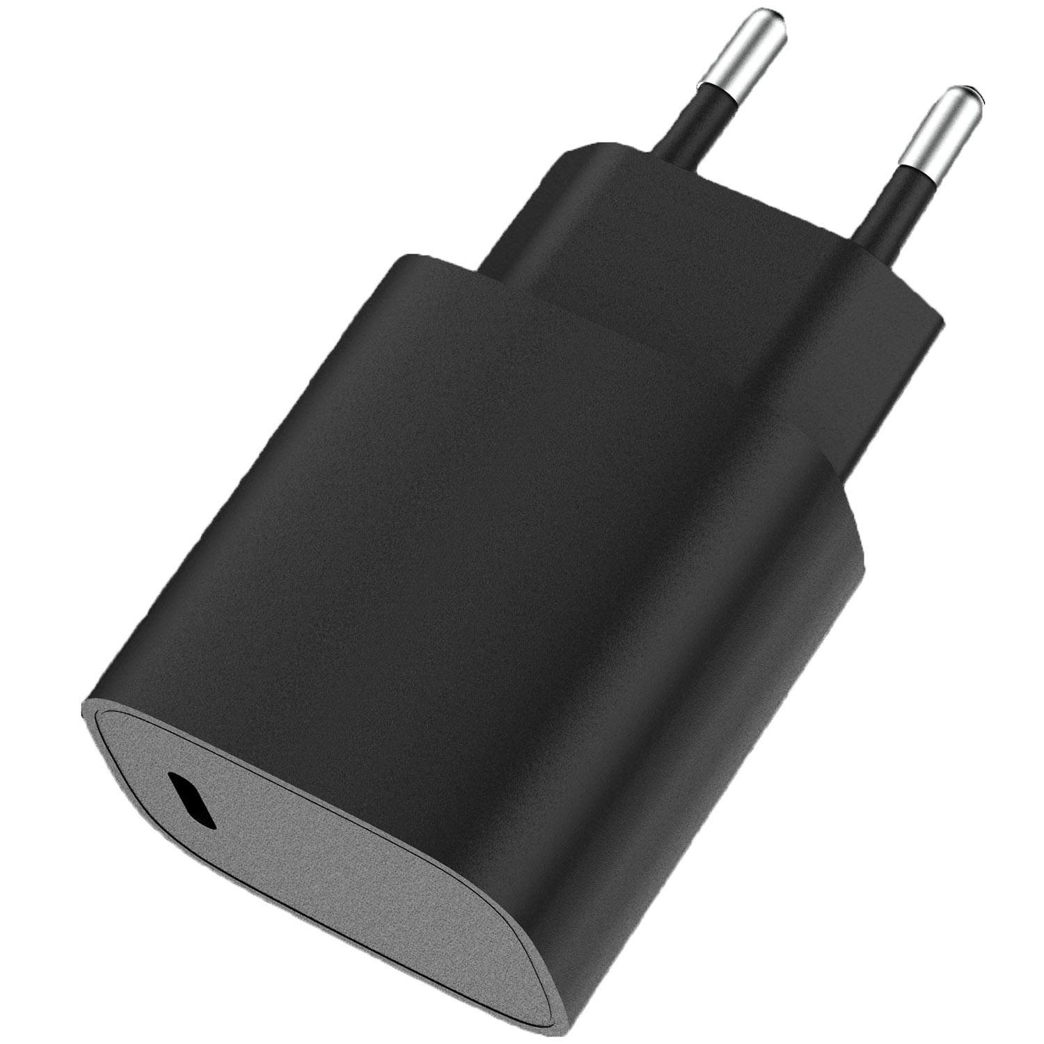 20W PD-oplader – sort billede