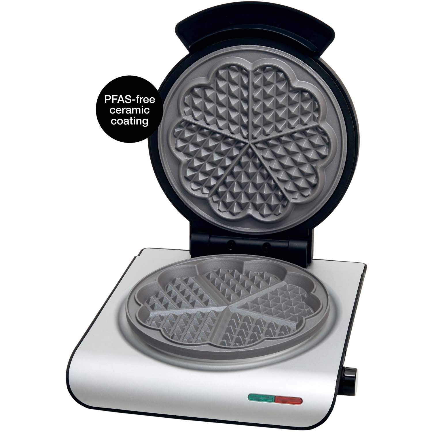 Vaffeljern, keramisk belægning – sølv