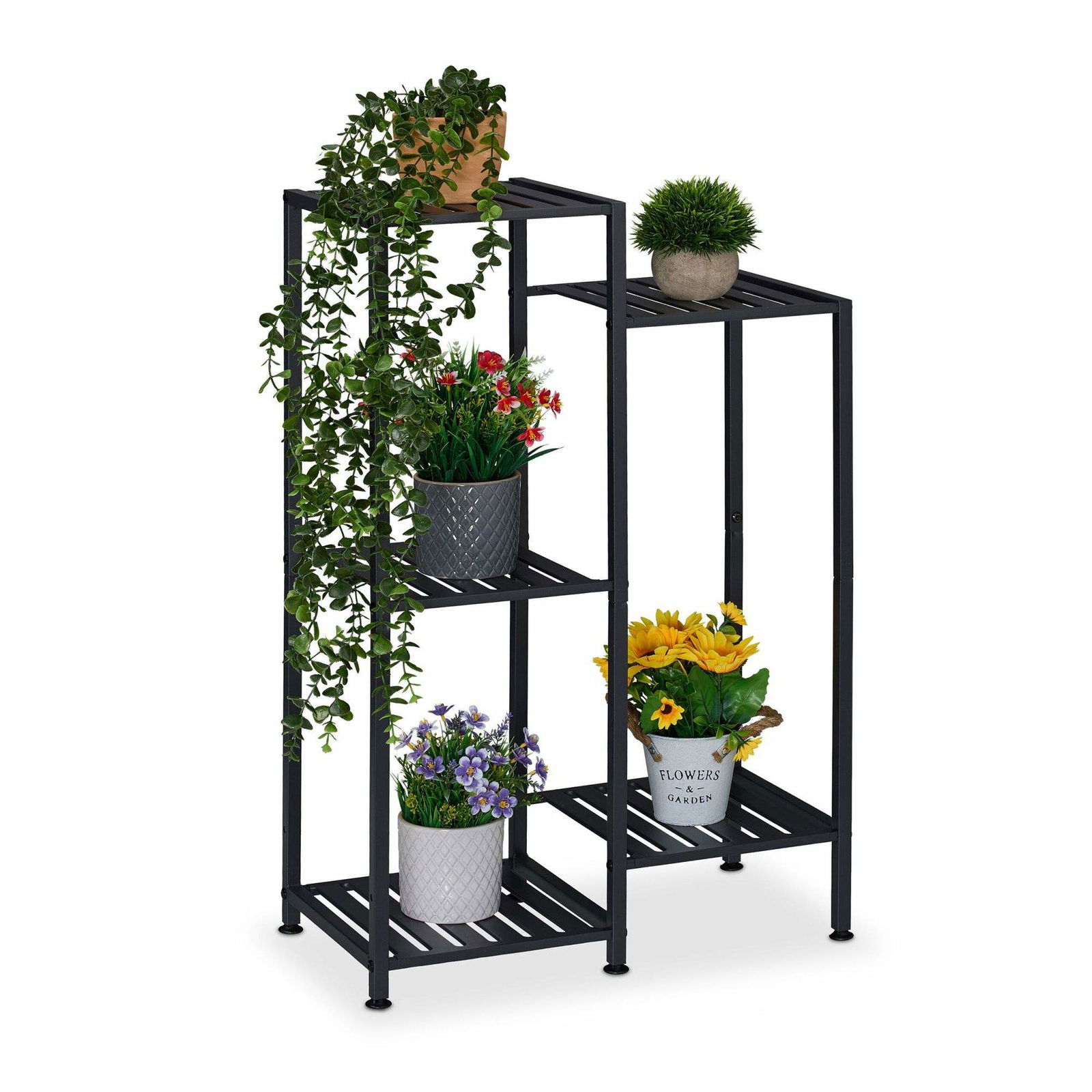 Metalplantestativ – Stålblomsterstativ i flere niveauer