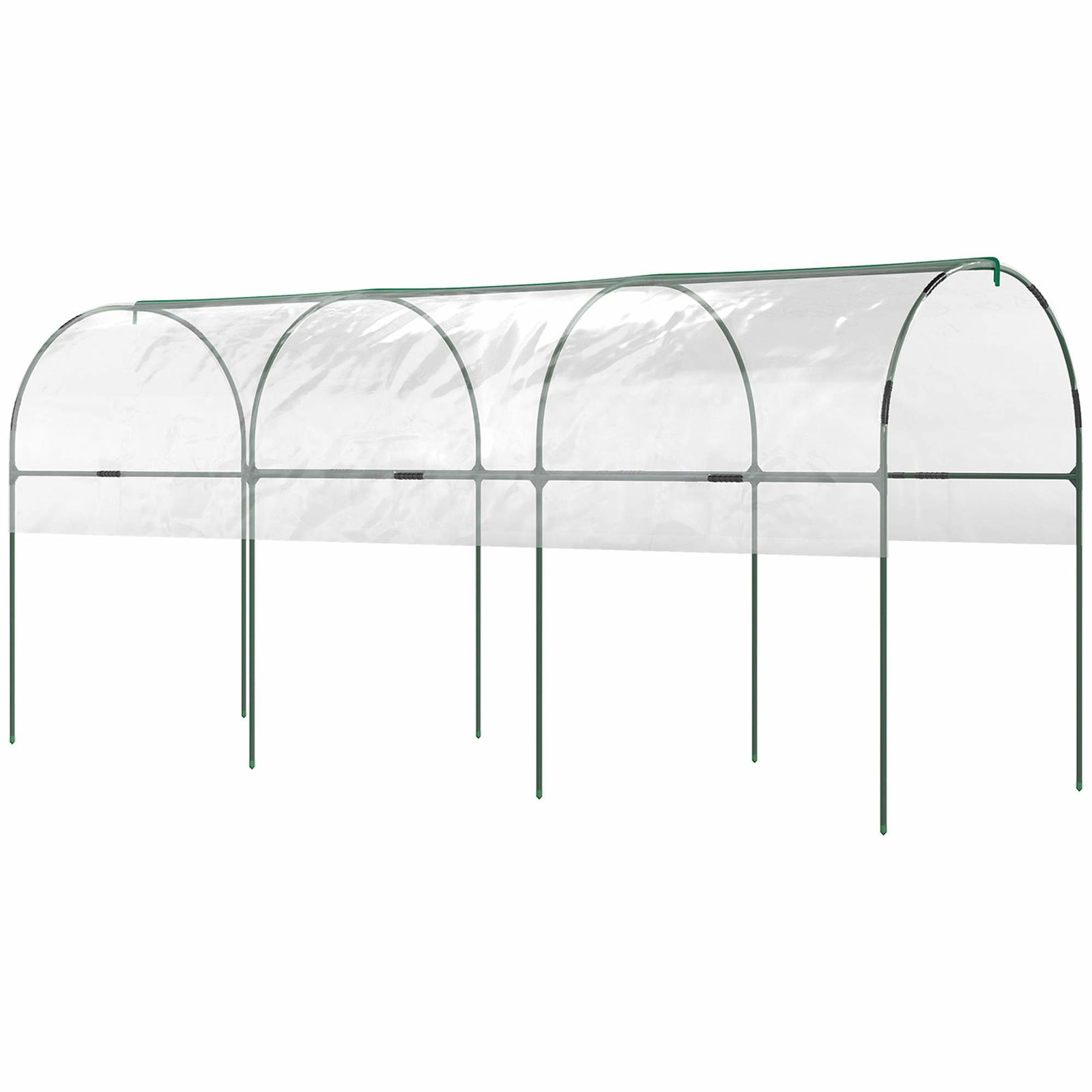 Transparent välvt växthus – 400x123x171cm, robust ram | Hem & Hobby | Pryloteket