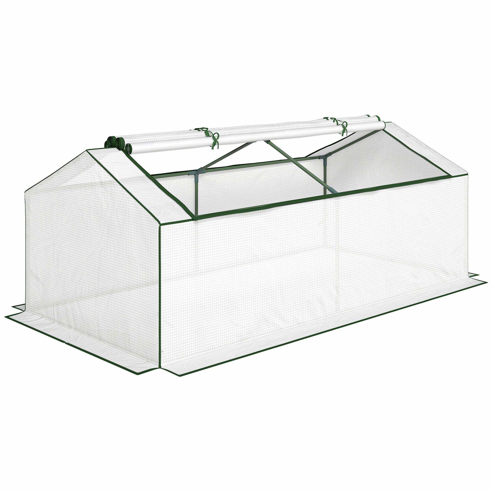 Drivhus med vinduer, slidstærkt PE-overtræk, 180 x 90 x 70 cm