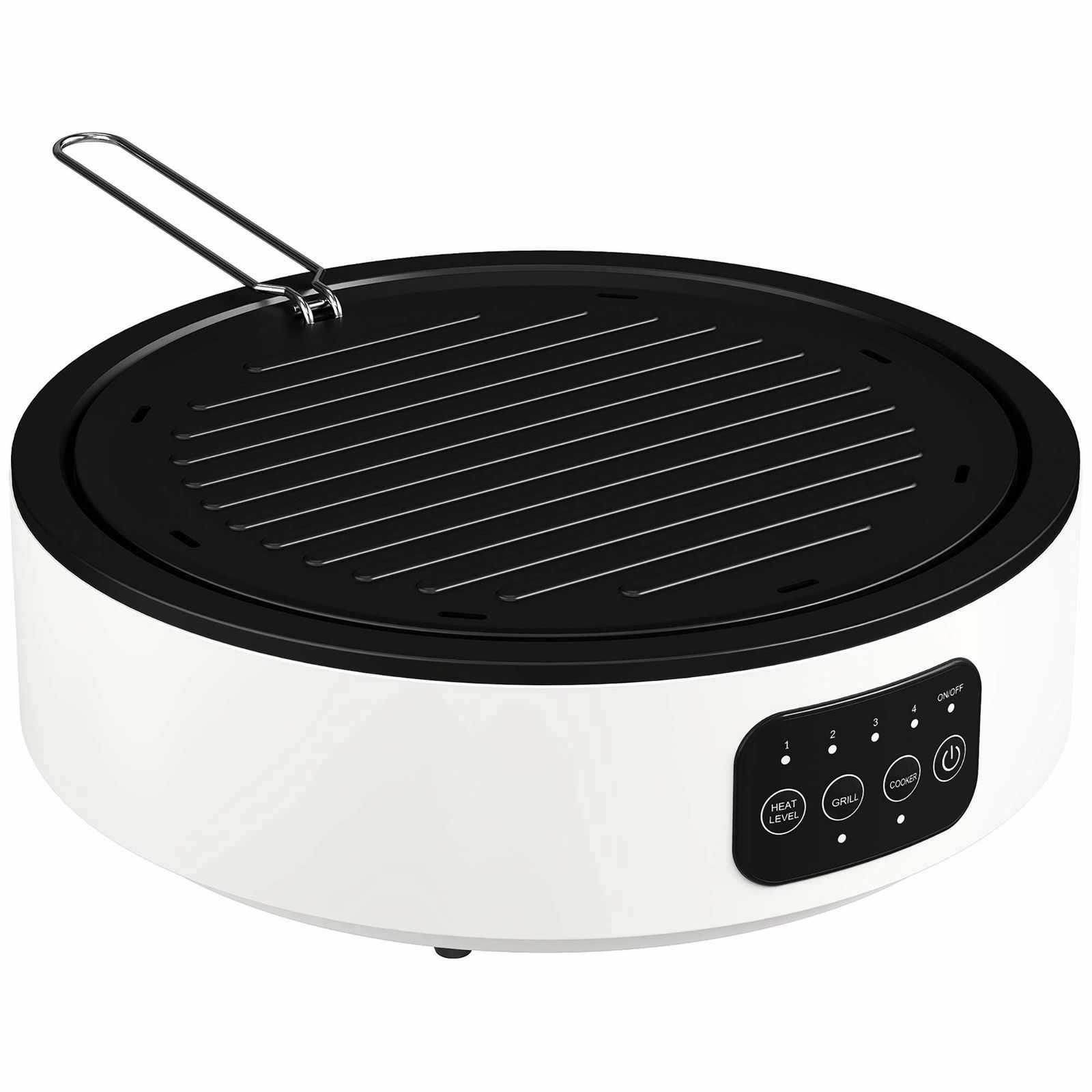 Dubbel keramisk spishäll och grill – 2000 W, 4 värmenivåer, LED-display | Hem & Hobby | Pryloteket