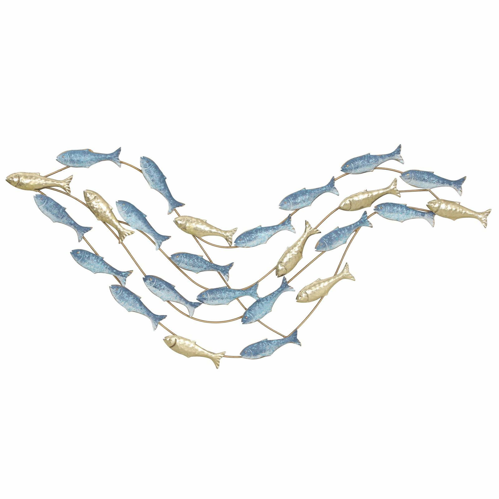 Metalvægkunst – Fiskedesign, Rustbestandig, Moderne Stil