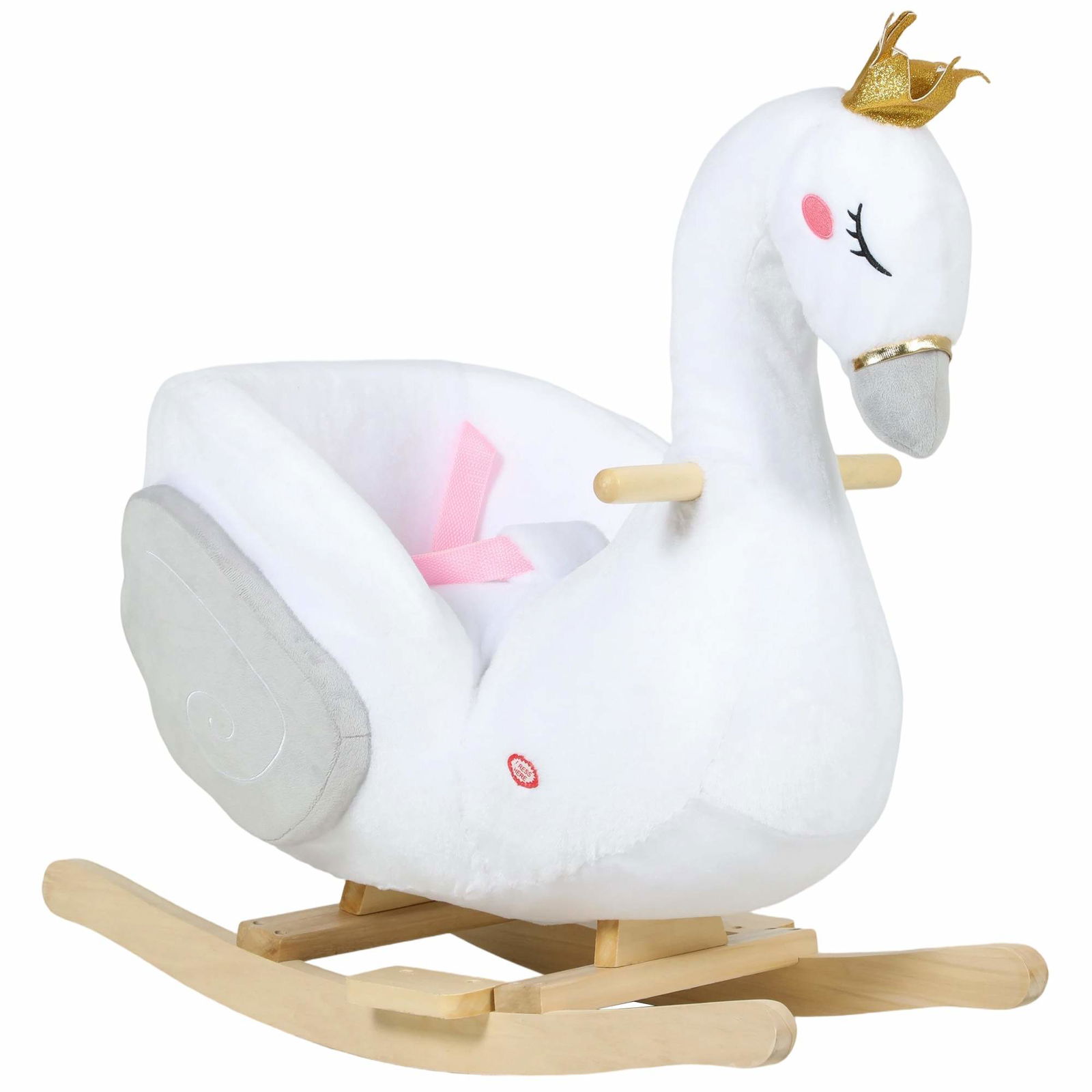 Småbarns Swan-gunga med vaggvisa, plyschsits, 18–36 månader | Hem & Hobby | Pryloteket