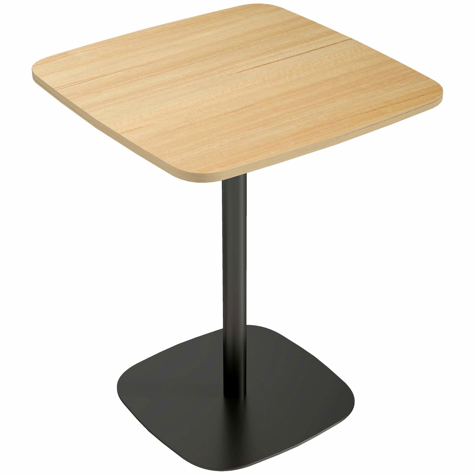 Lille firkantet spisebord – 60 cm MDF-plade, stålfod