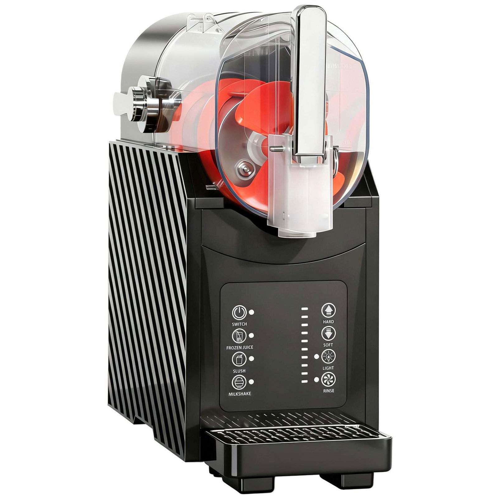 Slushmaskine – Hurtigkøling, 2,4L, Sort, Nem Rengøring