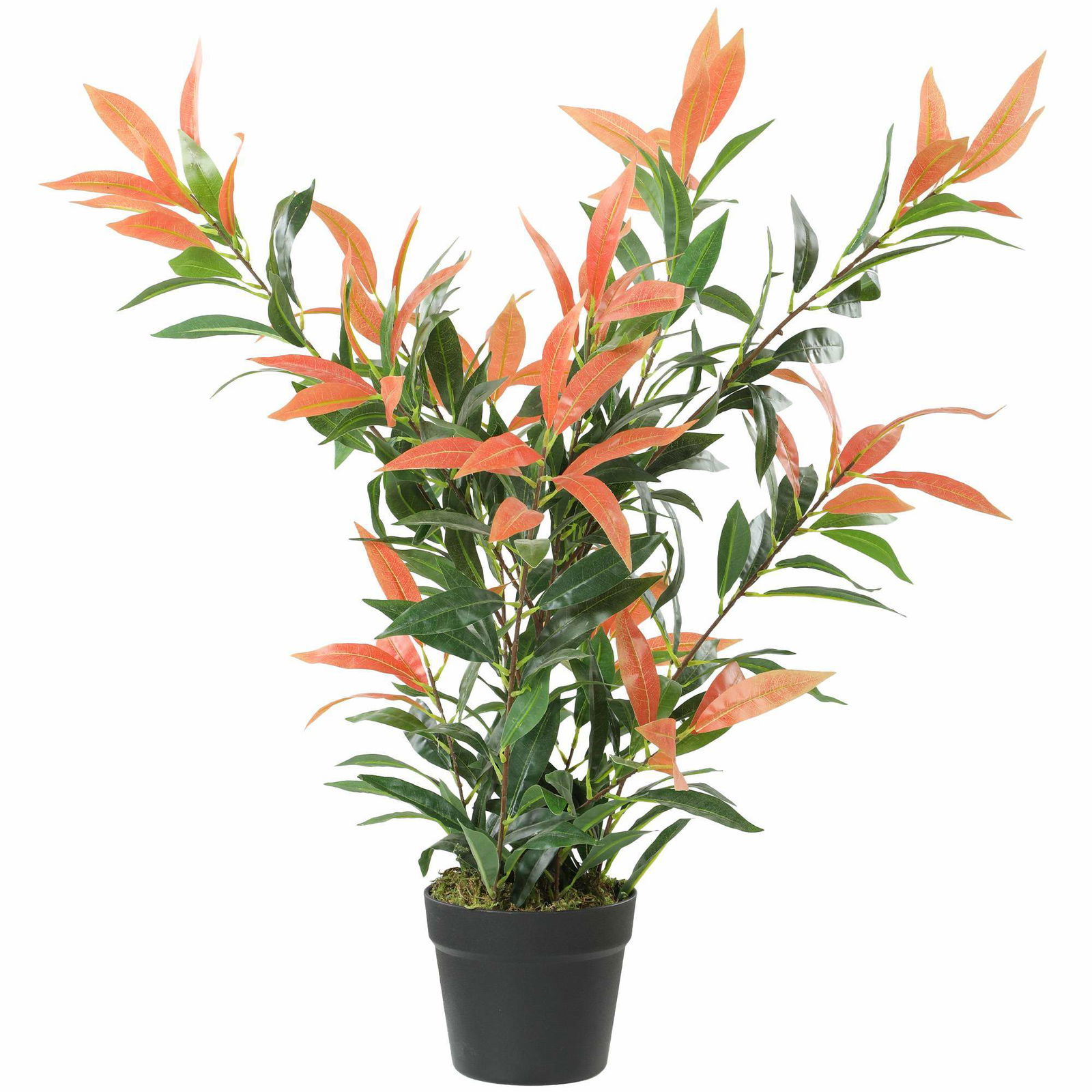 Kunstig Photinia-plante – 90 cm, 300 blade, justerbare grene
