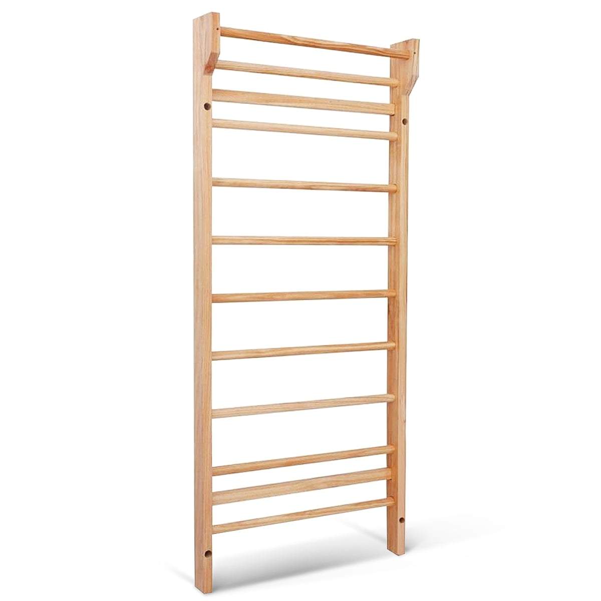 Träribbstolar med pull-up-stång – 10 stegpinnar, 100 kg kapacitet | Hem & Hobby | Pryloteket