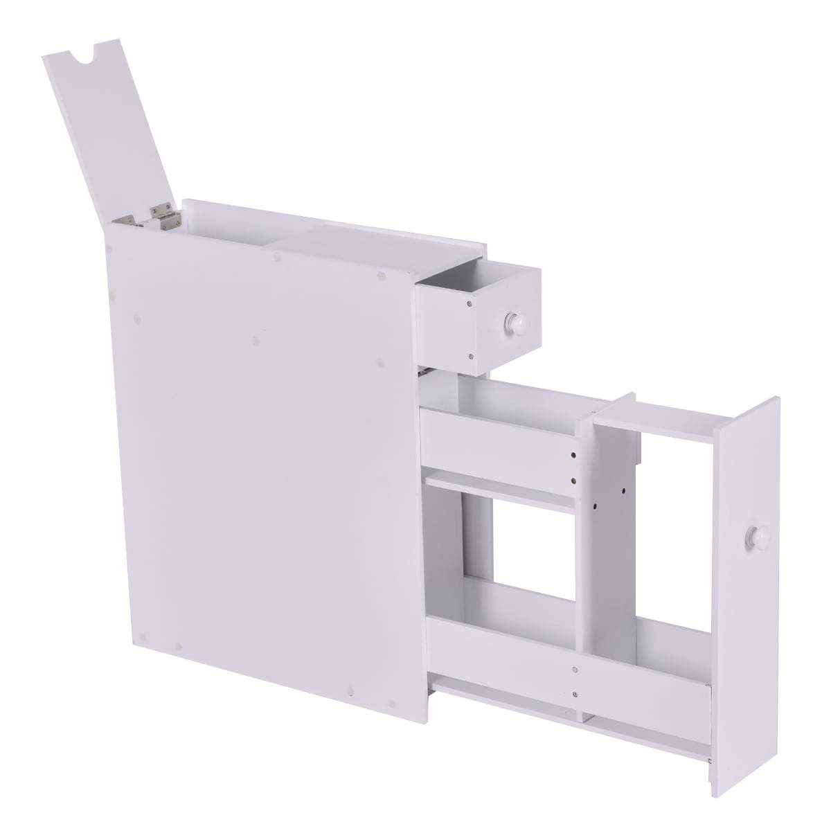 Vitt badrumsskåp i MDF – Platsbesparande förvaringslösning | Hem & Hobby | Pryloteket