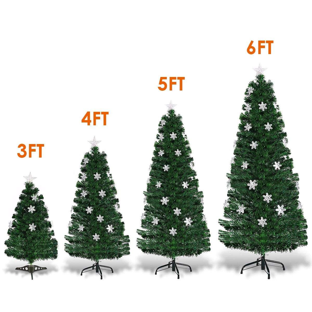 LED fiberoptisk juletræ, 120 cm – Indendørs/udendørs