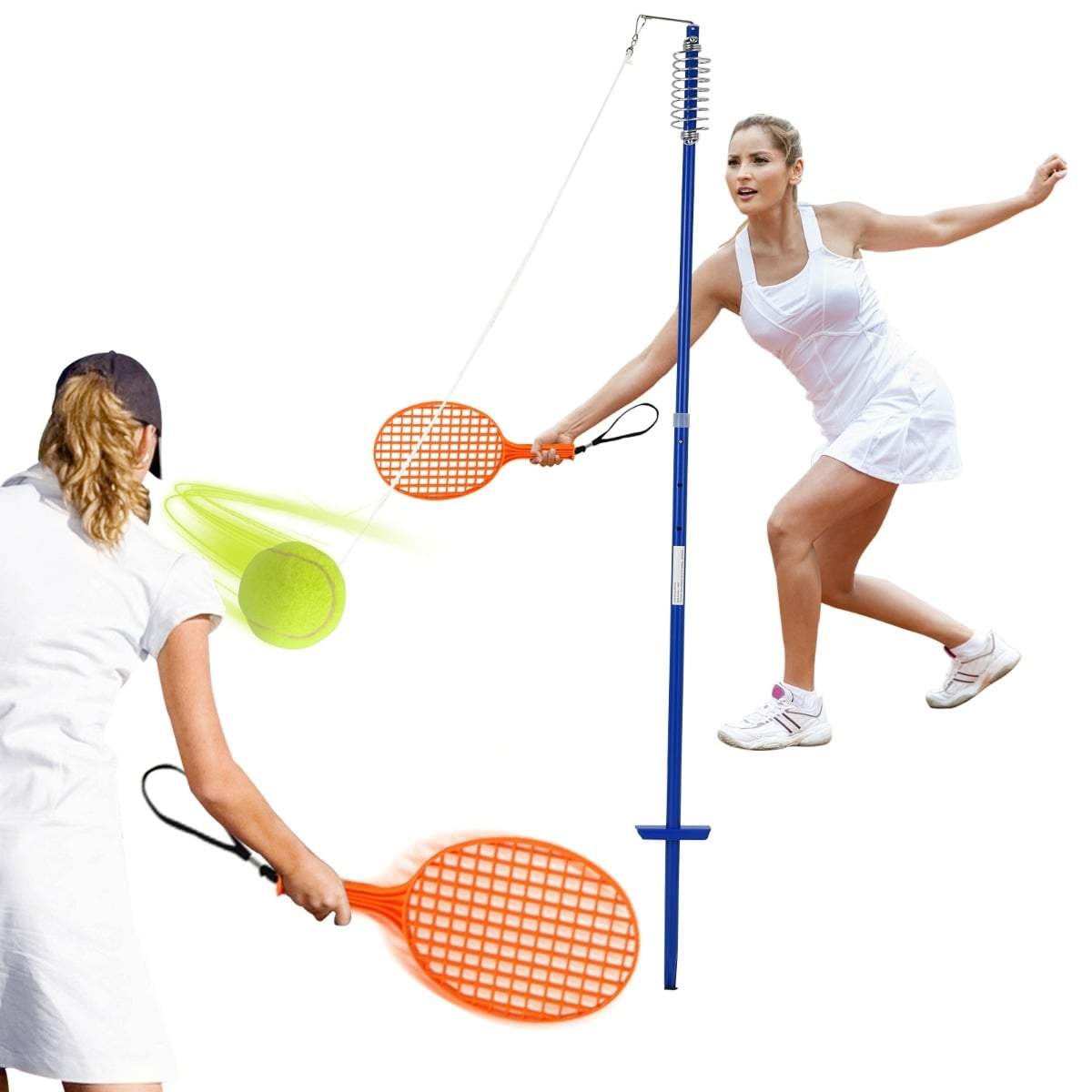 Bärbart Tetherball-set – Justerbar höjd, inkluderar racketar | Hem & Hobby | Pryloteket