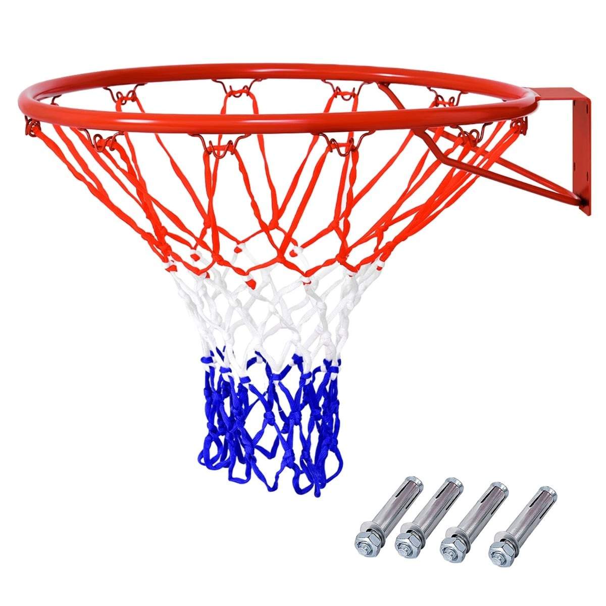 Basketballkurv med vejrbestandig stålramme og net, 45 cm