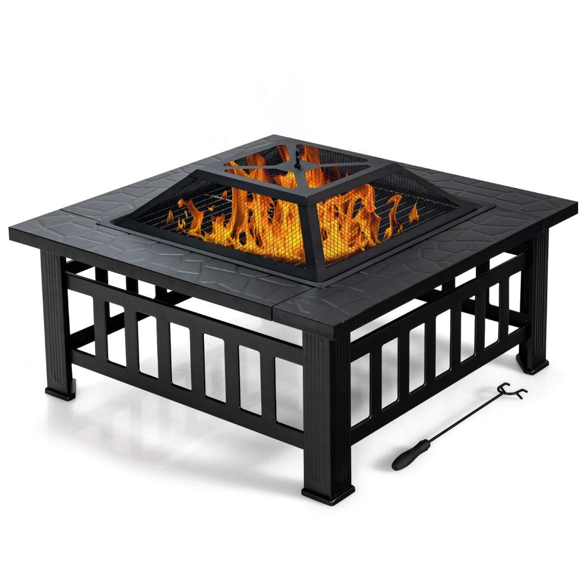 Utomhuseldstad med grill och gnistskydd – 3-i-1-design | Hem & Hobby | Pryloteket