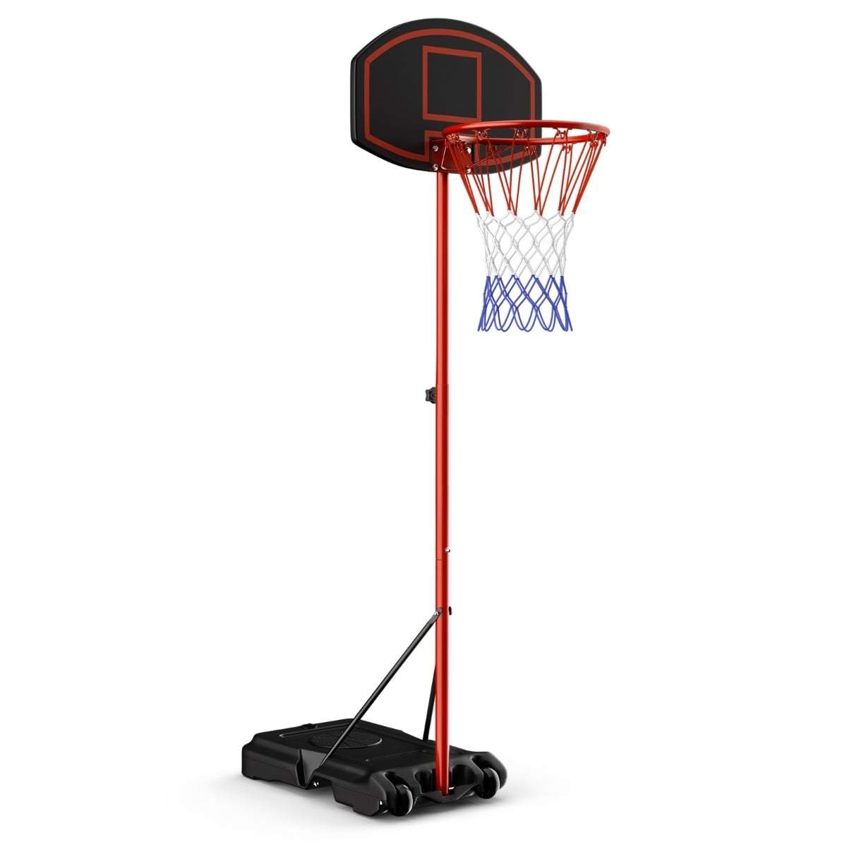 Justerbar basketballkurv, bærbar og vejrbestandig, 158–218 cm