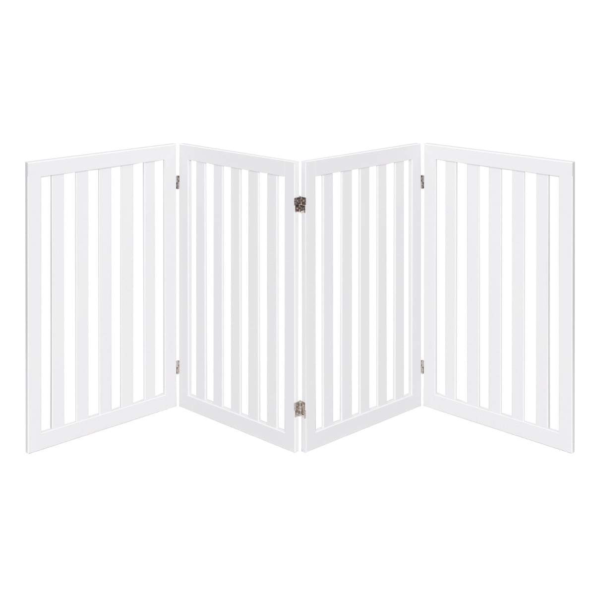 Husdjursgrind – 4 paneler, 89 cm hög, hopfällbar träbarriär | Hem & Hobby | Pryloteket