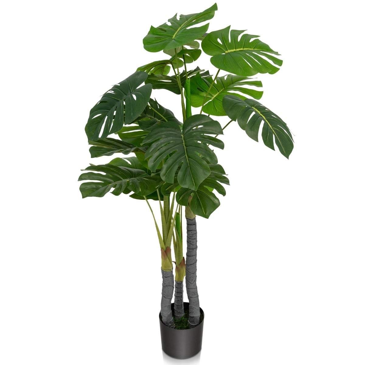 Kunstig Monstera-plante – 120 cm, realistiske PEVA-blade