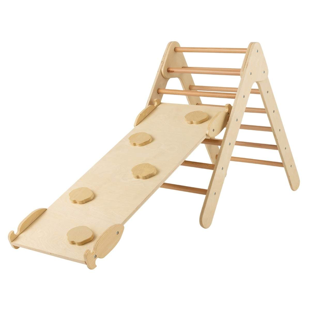 Klättertriangel i trä med justerbar ramp för småbarn | Hem & Hobby | Pryloteket