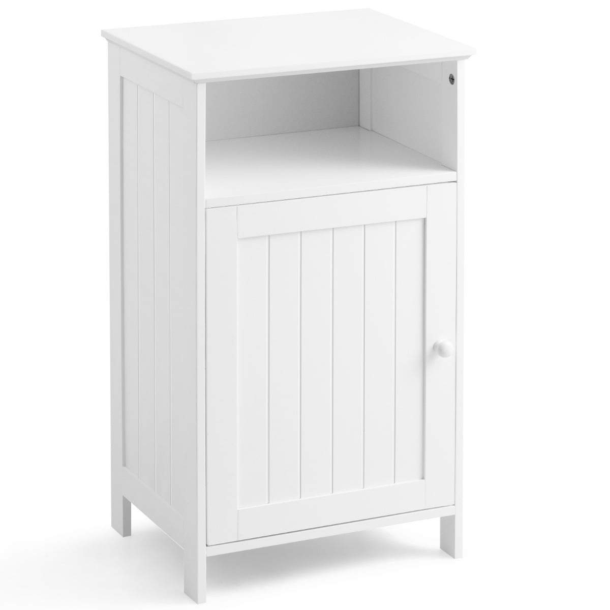 Badrumsskåp med justerbar hylla – 40x30x70 cm, Vit | Hem & Hobby | Pryloteket