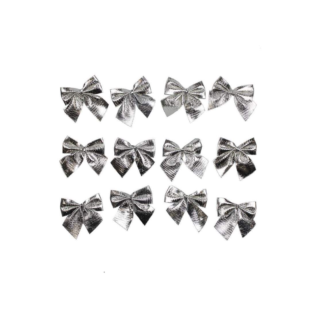 12x Rosetter till Jul - Silver | Presenttips - Jul - Julpynt | Pryloteket