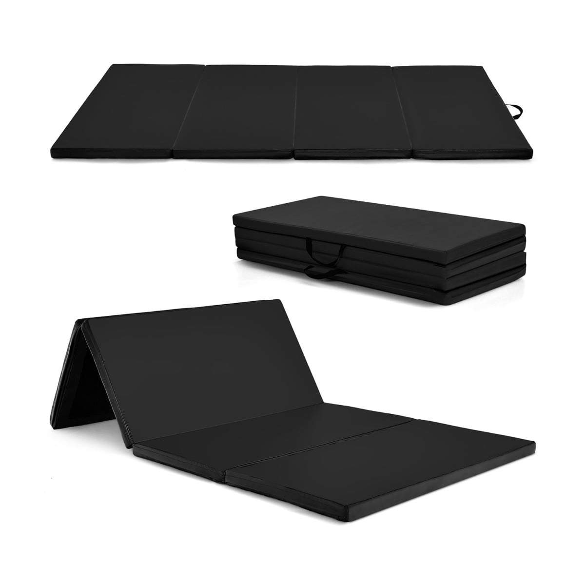 Sammenklappelig gymnastikmåtte, skridsikker, 240x120 cm, nem at bære