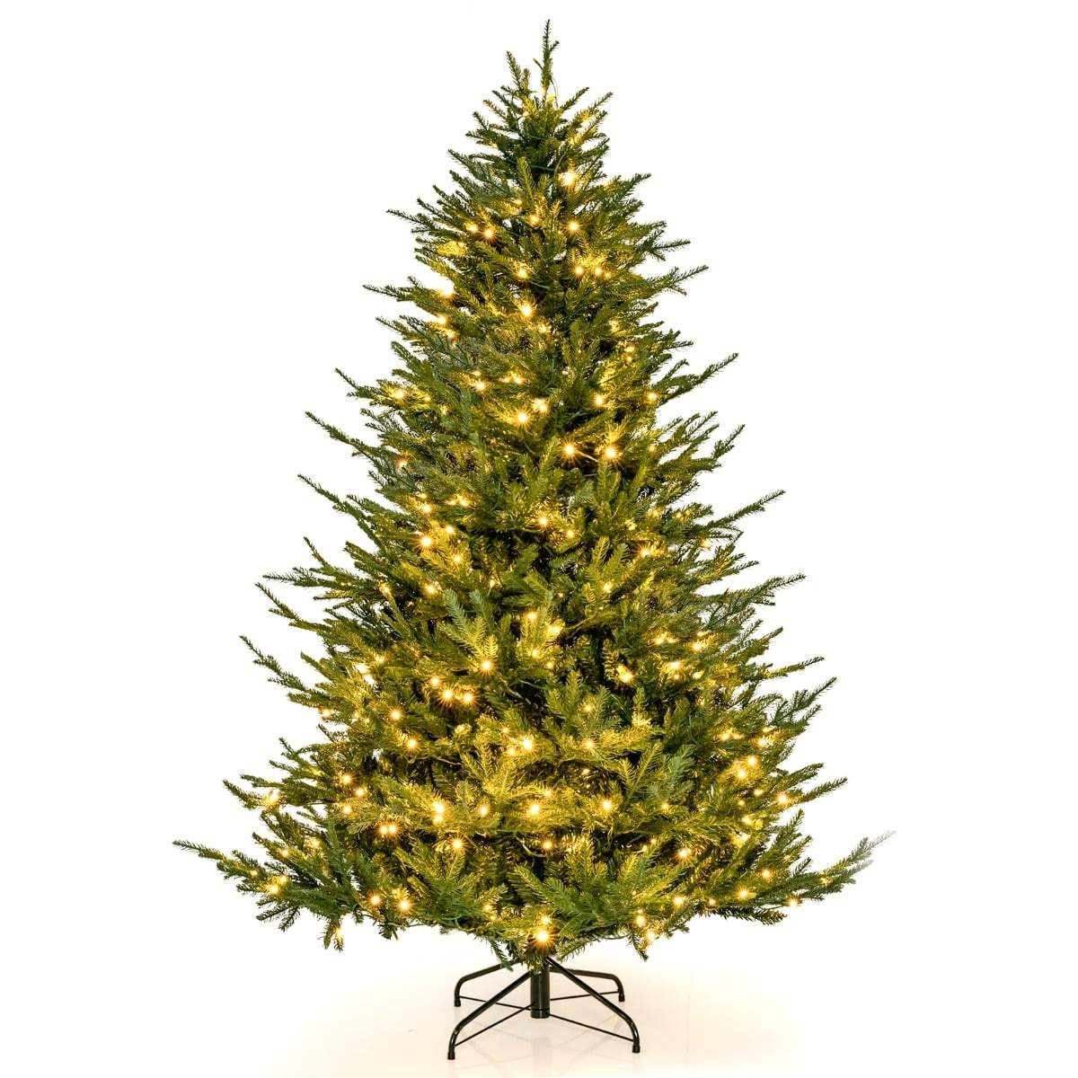 Kunstigt juletræ, 183 cm, 280 LED-lys, 8 lysindstillinger