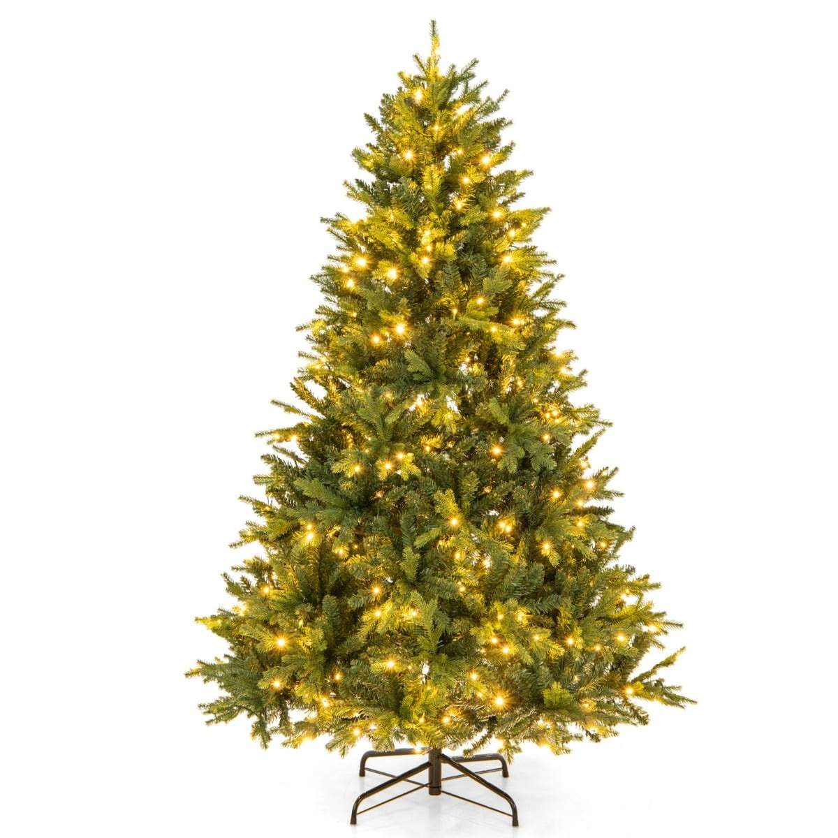 1,8 meter kunstigt juletræ med 350 LED'er og 11 lystilstande
