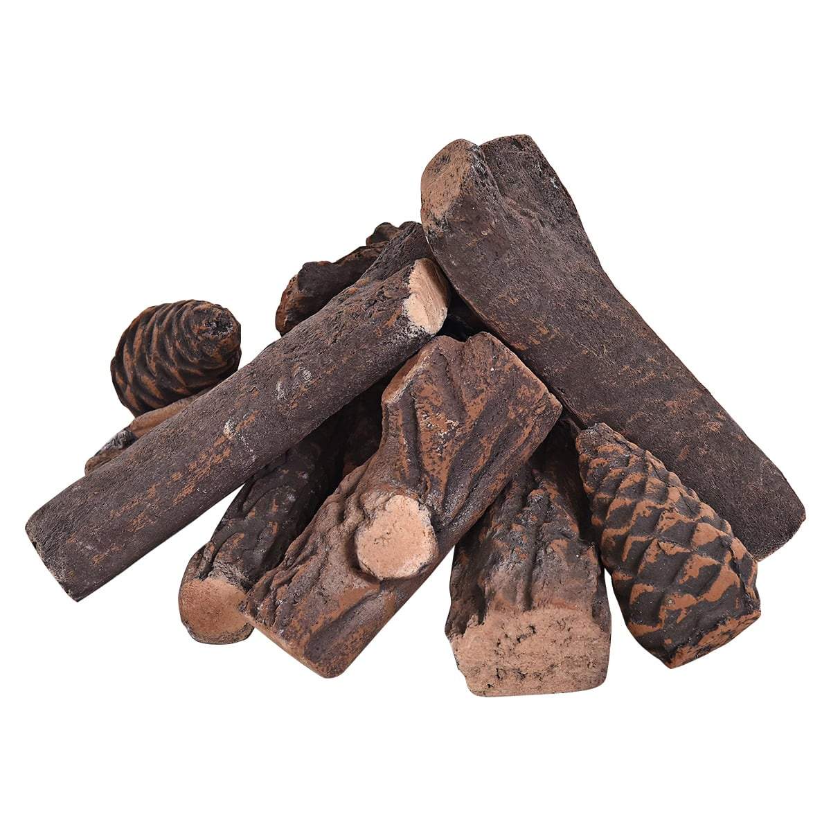 Keramisk eldstadsset – Realistisk, askfri, 9 delar | Hem & Hobby | Pryloteket