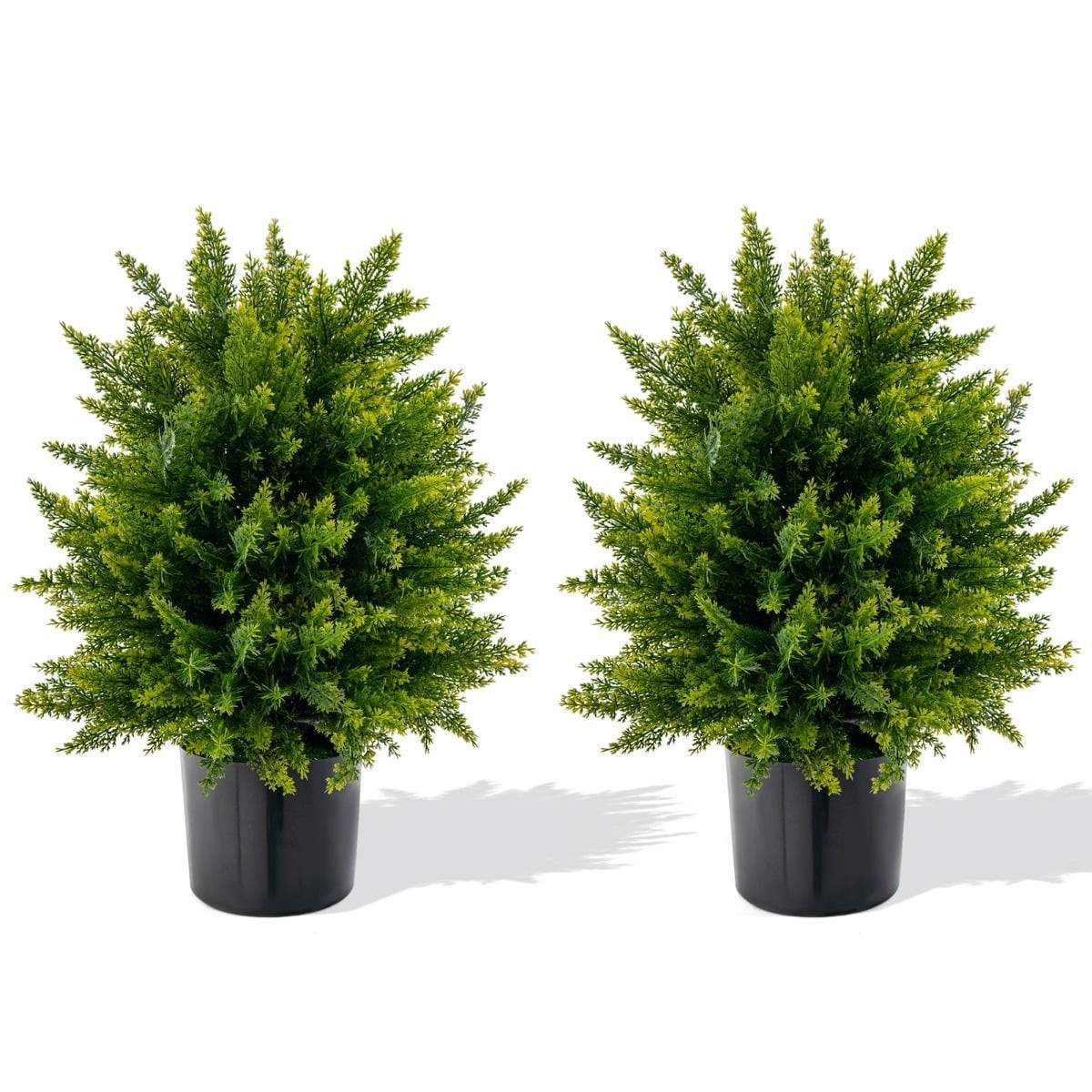 Kunstig cedertræsformede planter – 55 cm, UV-resistent, lav vedligeholdelse