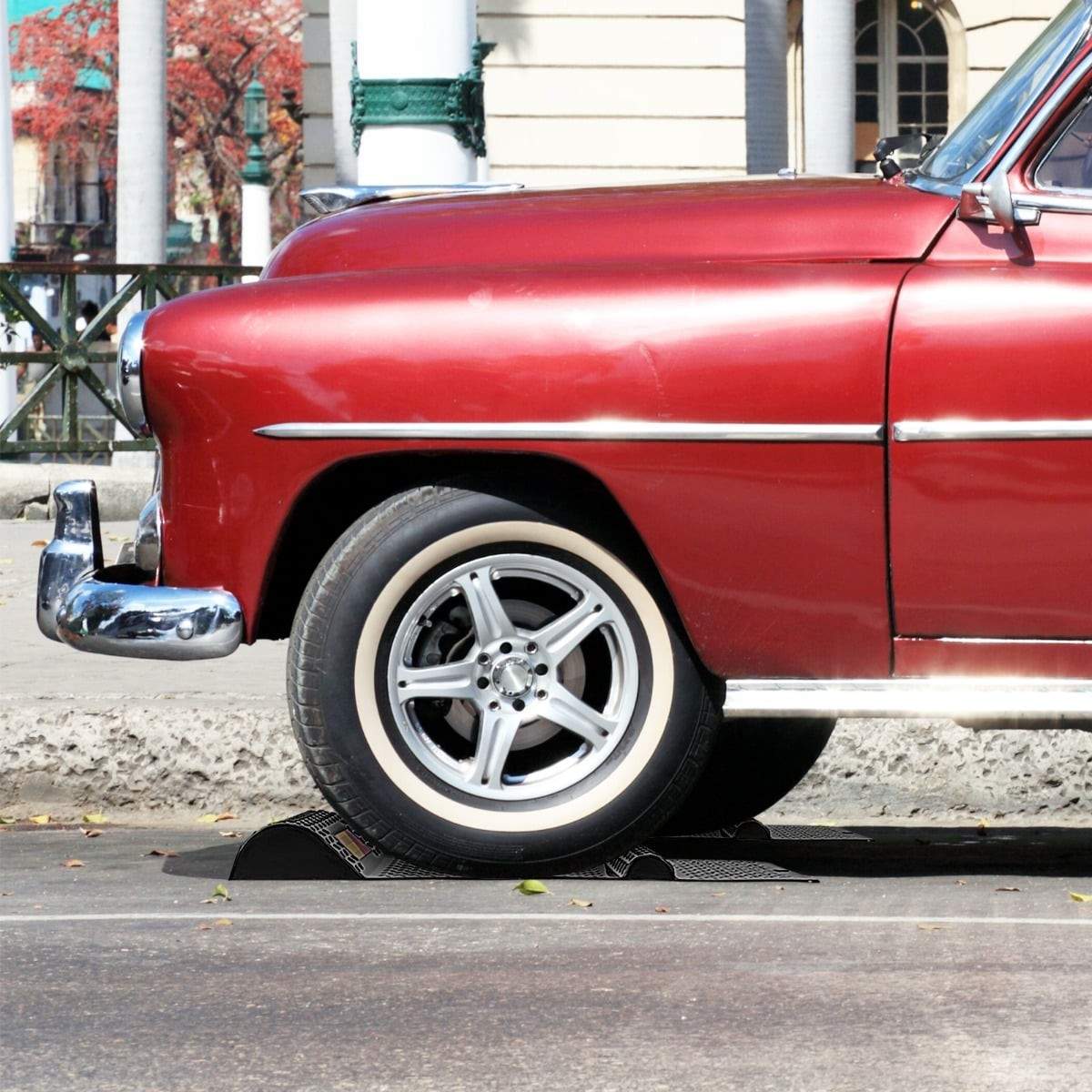 Parkeringsmåtter med fartbump – Skridsikre, høj synlighed