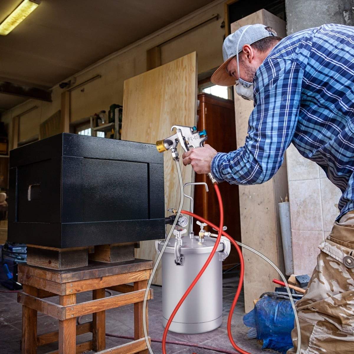 15L malingstank med justerbar sprøjtepistol og dyse