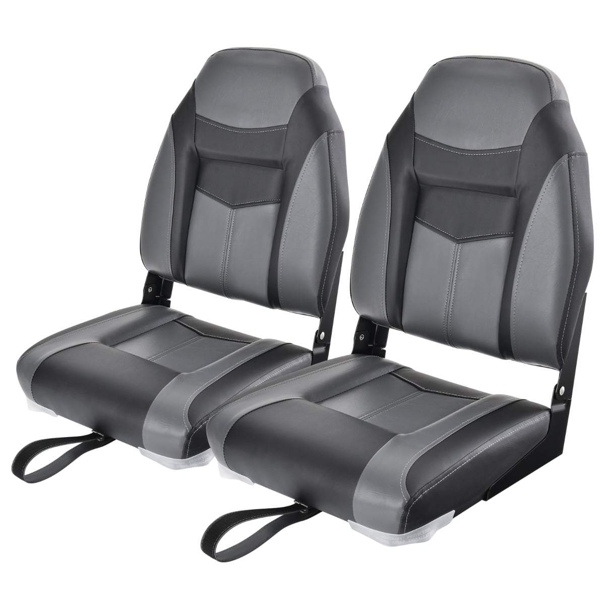 Sammenklappeligt bådsædesæt, ergonomisk ryglæn, vandtæt PVC