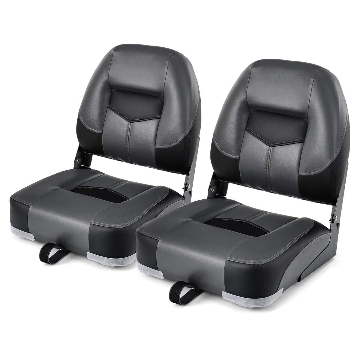 Hopfällbara båtstolar – svarta, skumstoppade, väderbeständiga | Hem & Hobby | Pryloteket