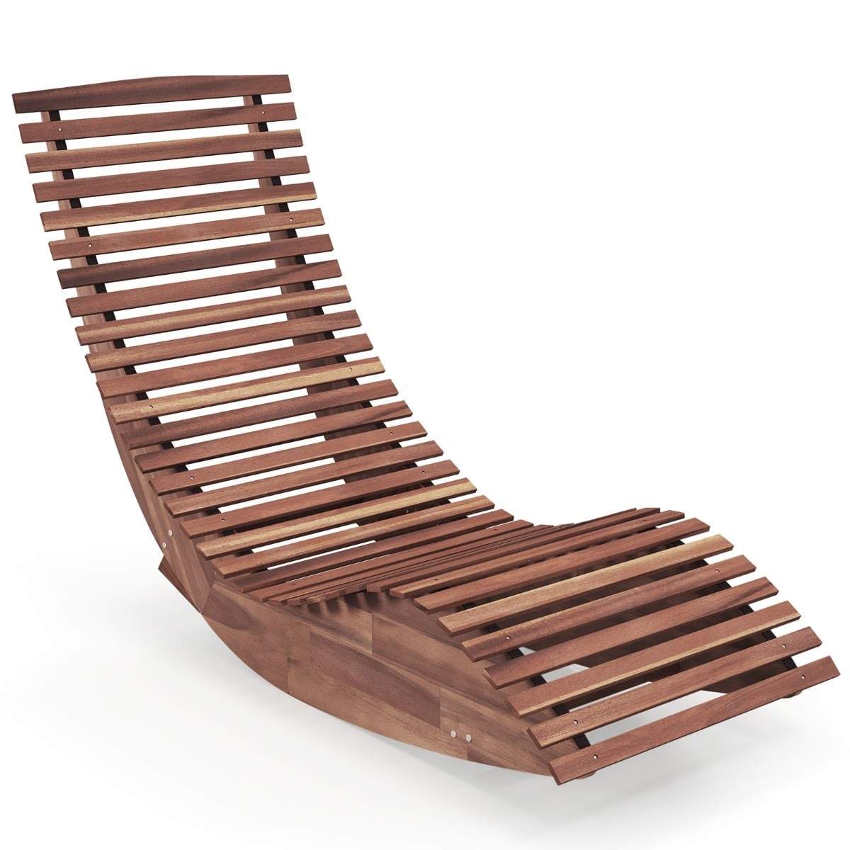 Udendørs gyngestol i akacietræ – ergonomisk design