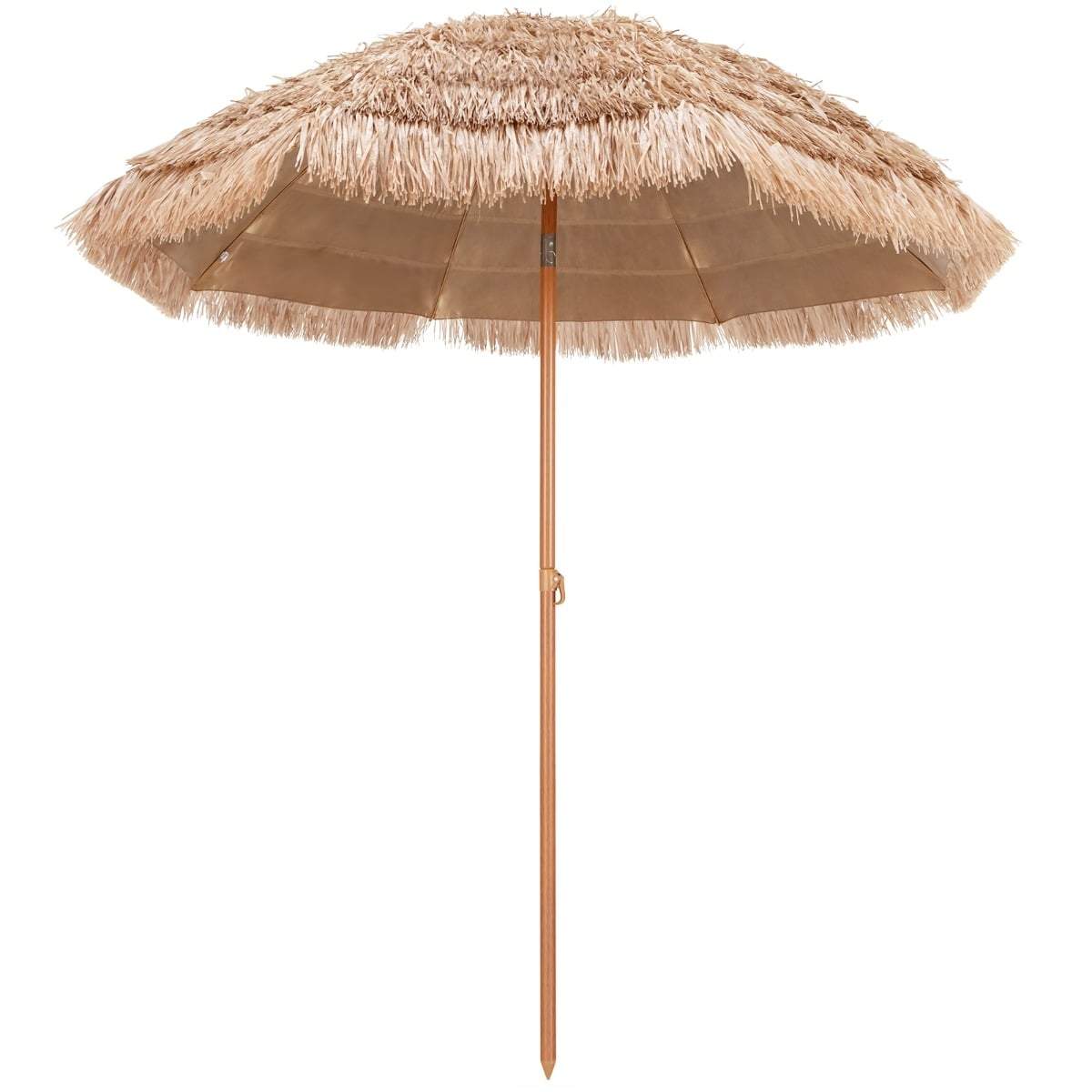 Hawaii-stil 220 cm terrasseparasol – UV-bestandig, vippefunktion