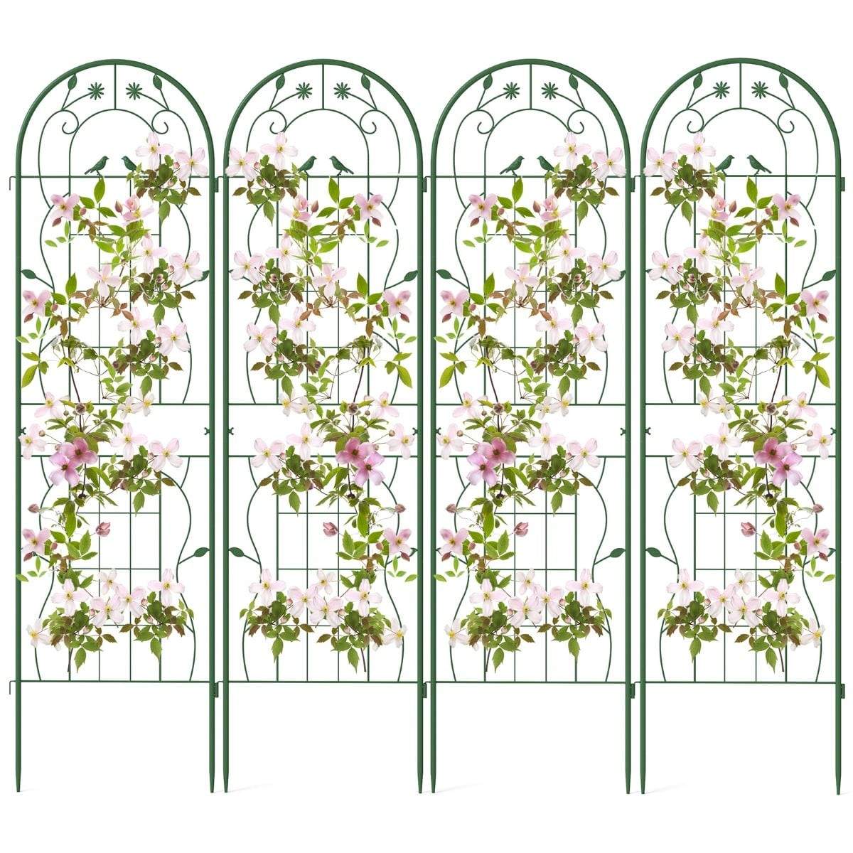 Metal haveespaliersæt – 4-pak, 180x50 cm, rustbestandig