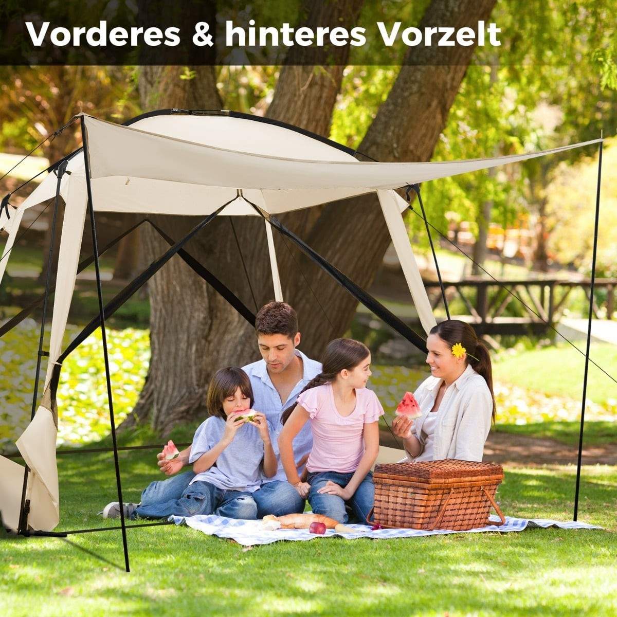 Vattentätt campingtält för 8-10 personer med veranda | Hem & Hobby | Pryloteket