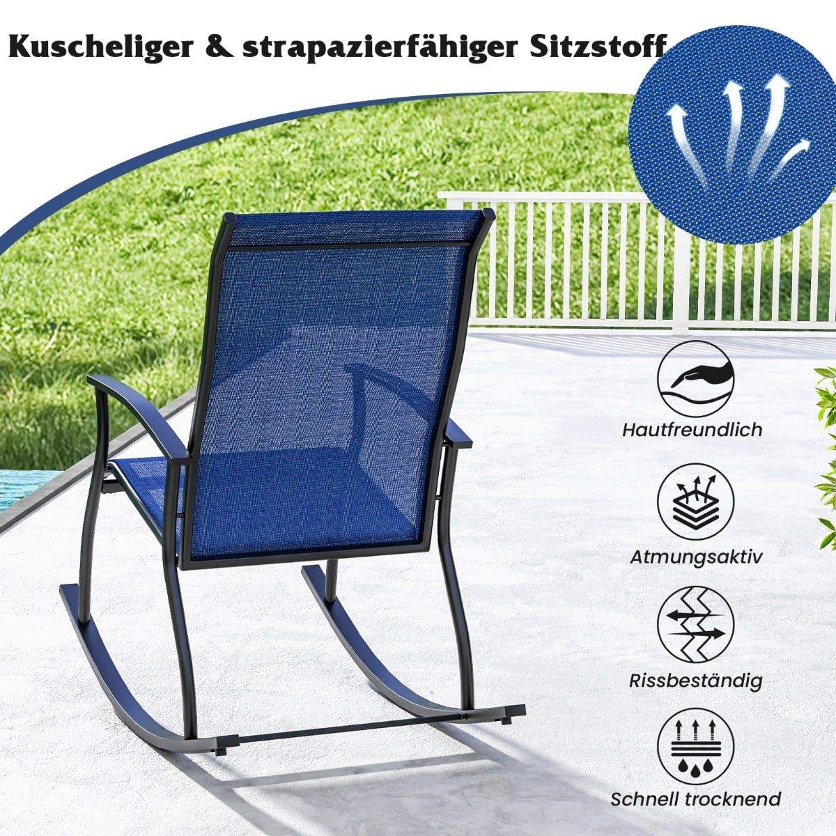 Gungstolsset, Ergonomisk & Andningsbar, Marinblå & Svart | Hem & Hobby | Pryloteket