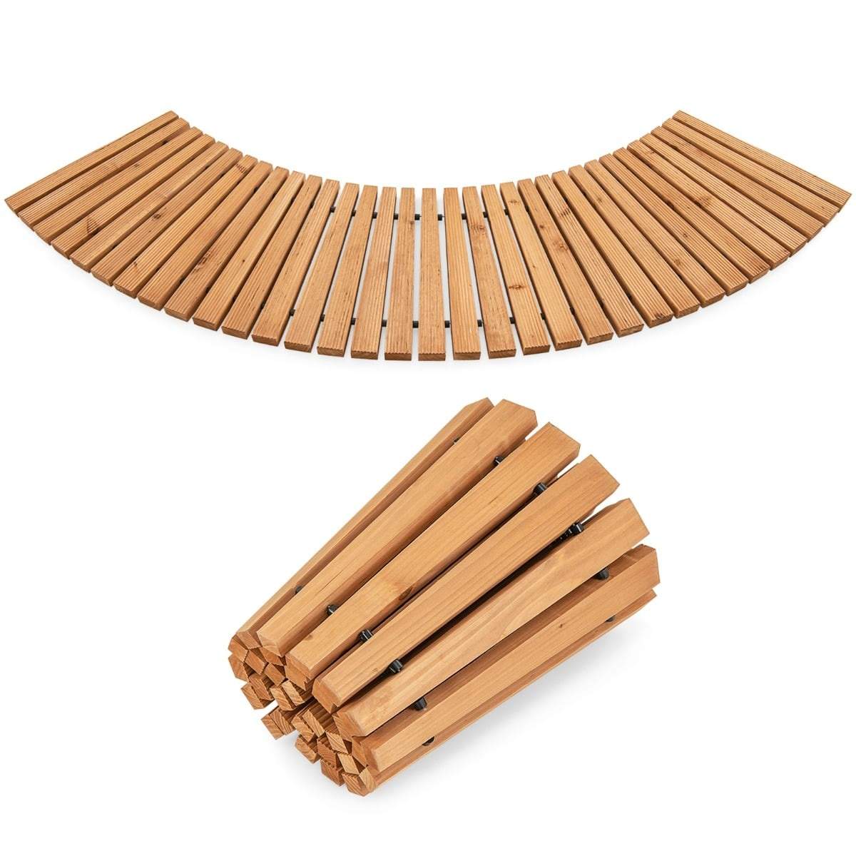 Trädgårdsgång i trä – halkfri, rullbar, 216 x 53 cm | Hem & Hobby | Pryloteket