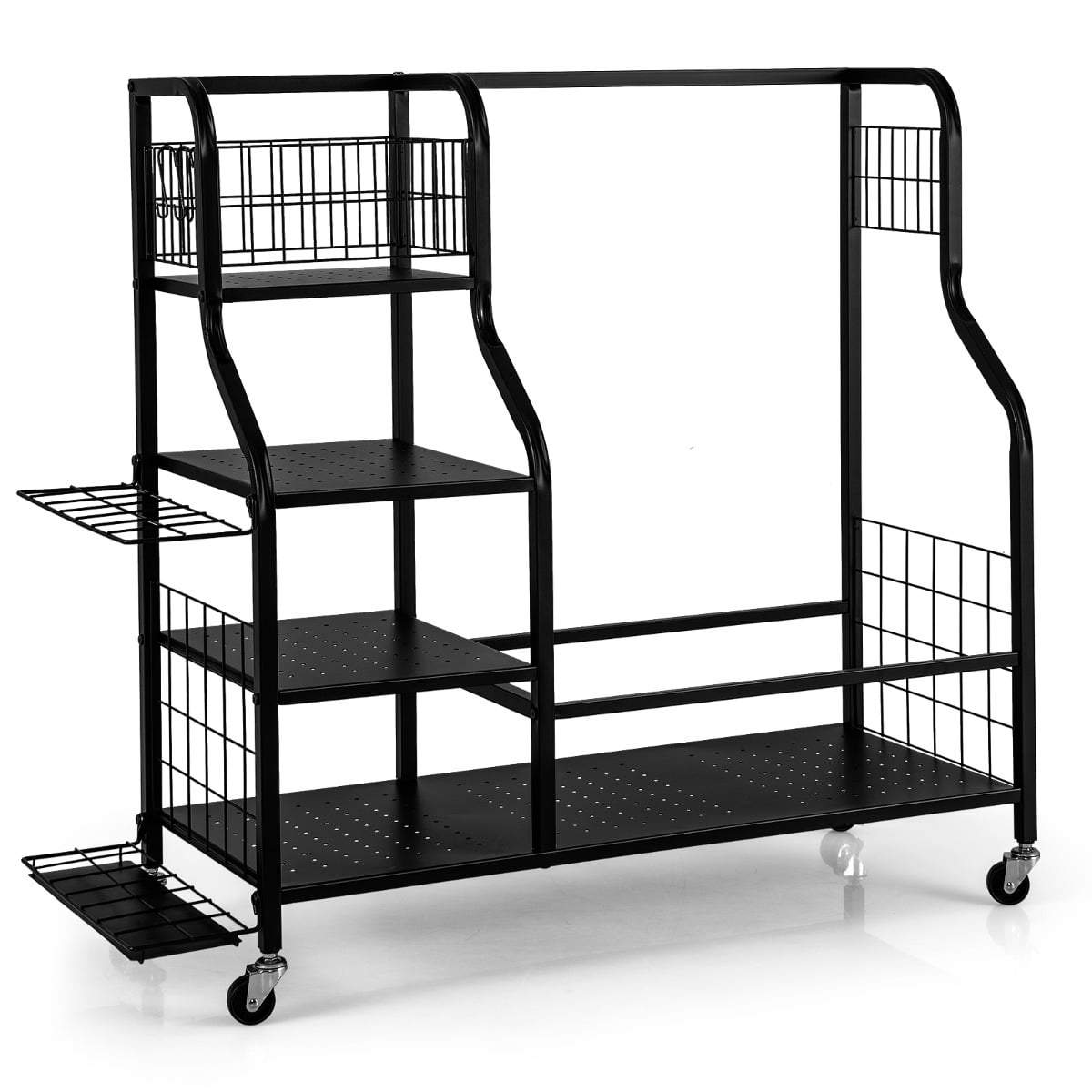 Golfudstyrsorganisator med hjul – Plads til 2 tasker, køller og mere