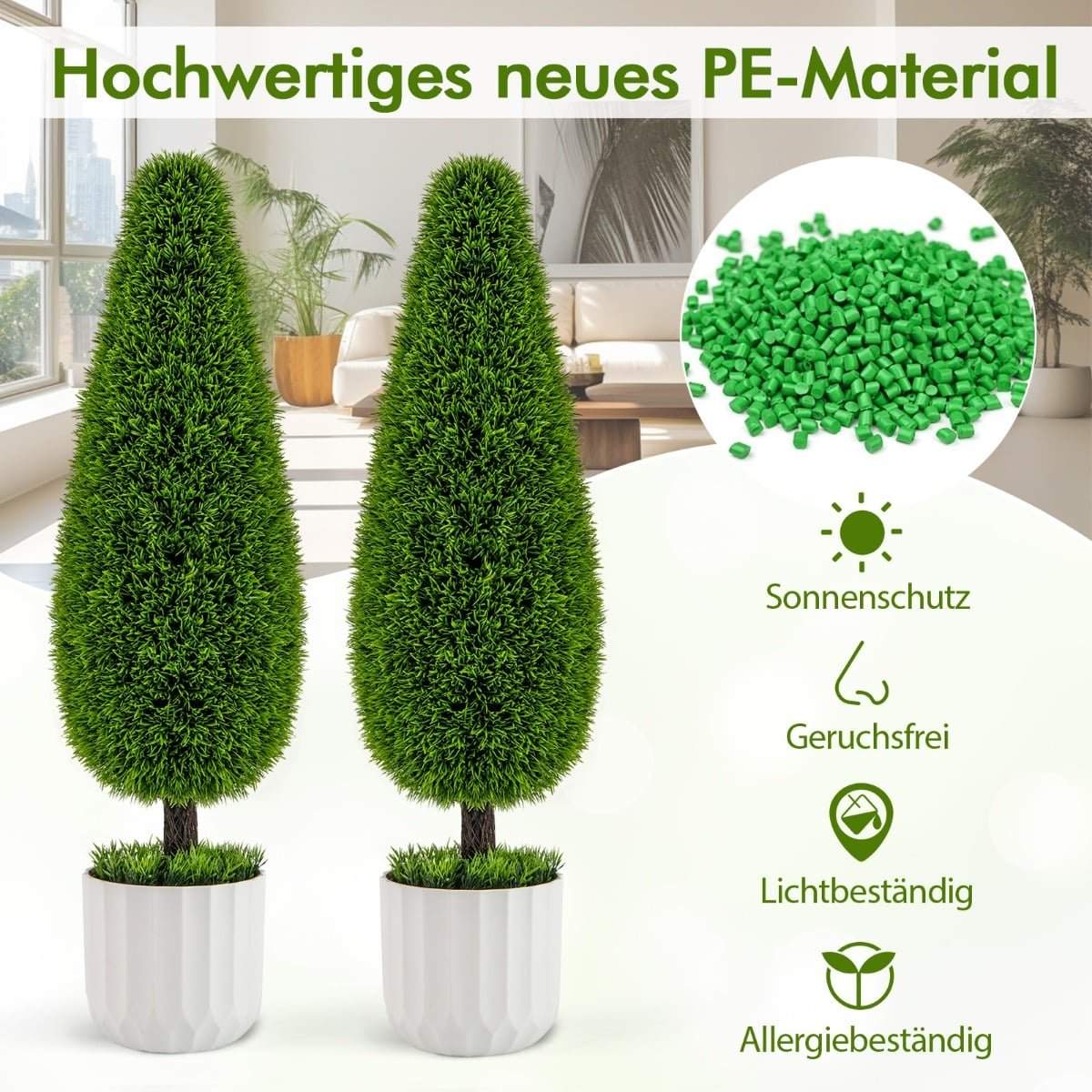 Konstgjord cederträdsväxtset – 90 cm, hållbart och naturtroget | Hem & Hobby | Pryloteket