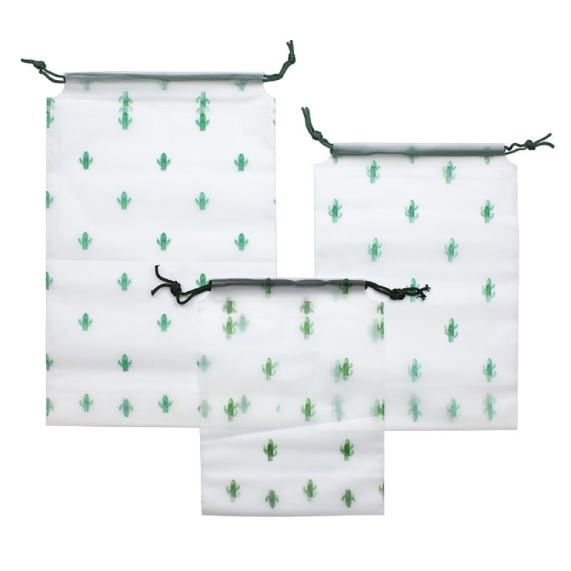 Säilytyspussit 3-pack, Kaktus