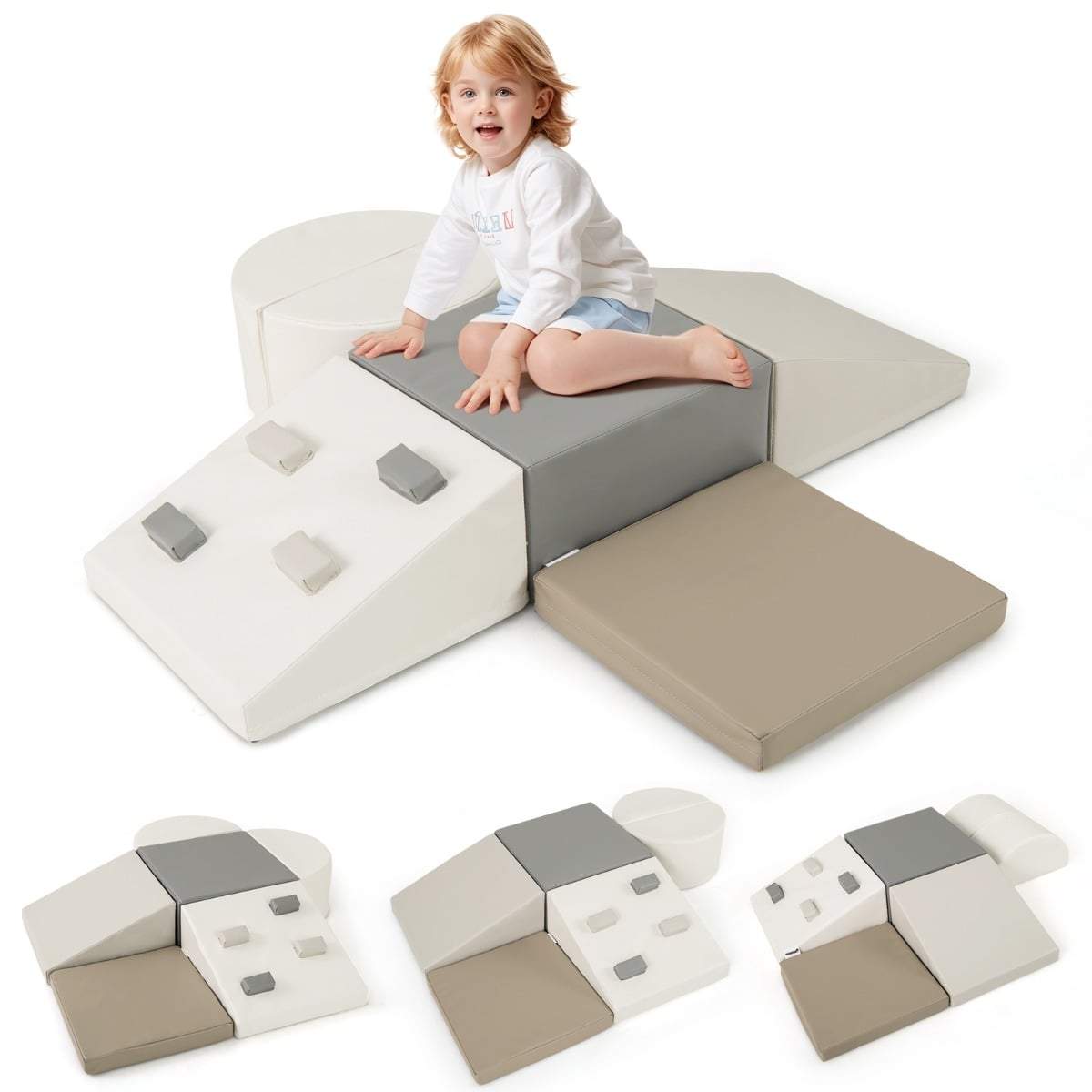 Klätterblock i skumgummi för barn – 6 delar, för inomhuslek | Hem & Hobby | Pryloteket